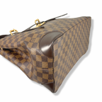 Hampstead MM Damier Ebene Leather Gold Hardware