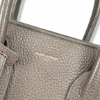 Sac De Jour Grey Grained Calfskin Leather