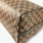 Speedy Bandoulière 30 Damier Ebene Leather Gold Hardware