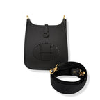 Hermès Mini Evelyne 16 TPM Black Taurillon Clemence Leather Gold Hardware