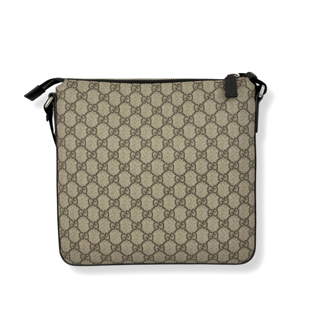 Messenger Bag GG Supreme Mono Silver Hardware