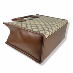 GG Supreme Canvas Small Tote Bag Beige & Ebony