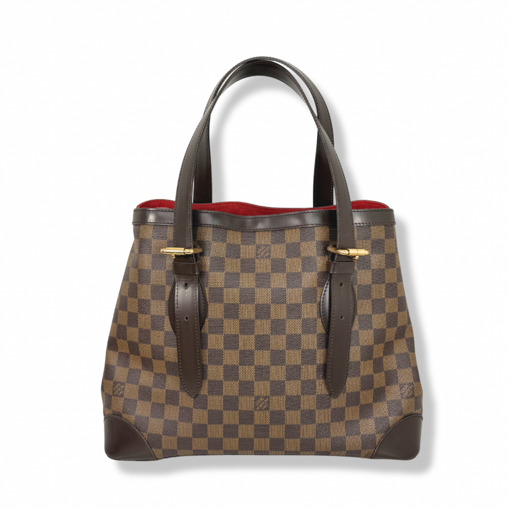 Hampstead MM Damier Ebene Leather Gold Hardware