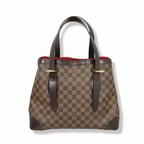 Hampstead MM Damier Ebene Leather Gold Hardware