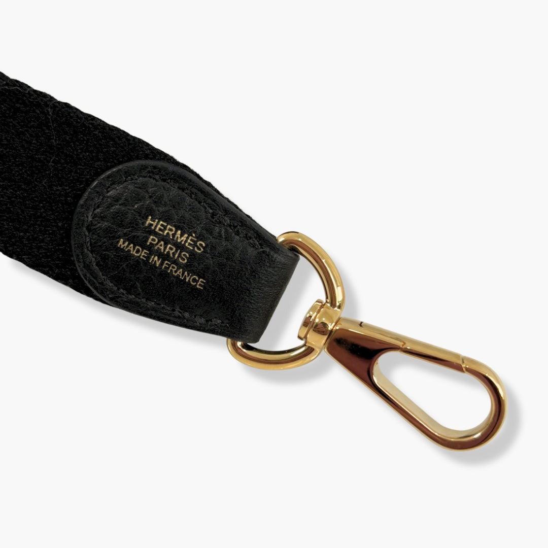 Hermès Mini Evelyne 16 TPM Black Taurillon Clemence Leather Gold Hardware