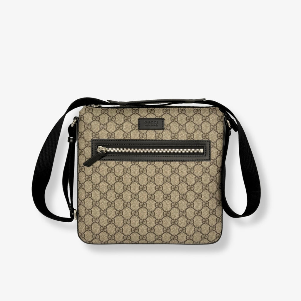 Messenger Bag GG Supreme Mono Silver Hardware