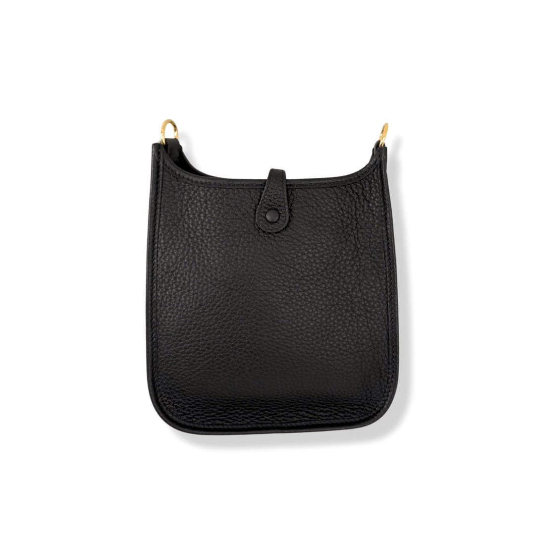 Hermès Mini Evelyne 16 TPM Black Taurillon Clemence Leather Gold Hardware