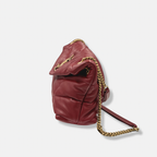 Loulou Puffer Small Red Lambskin Leather Gold Hardware
