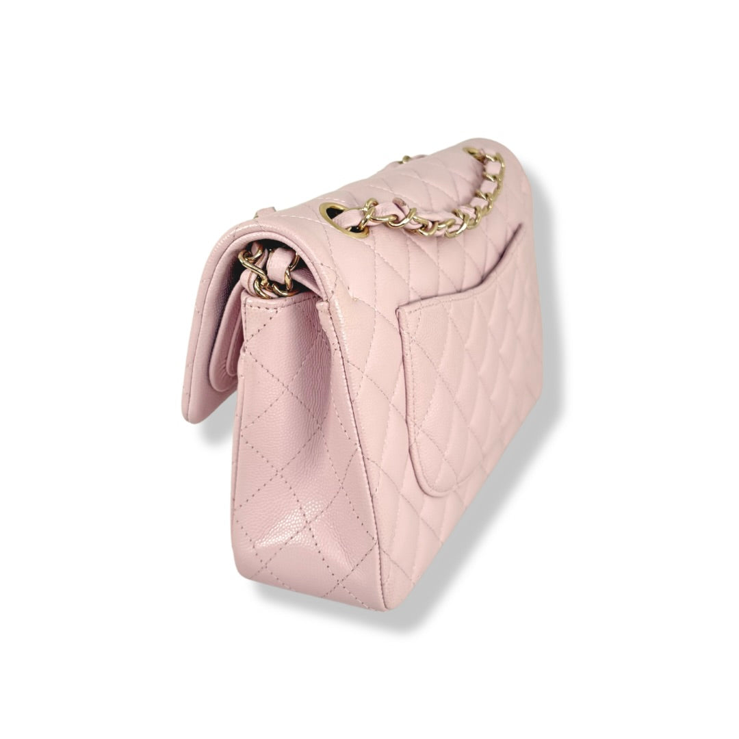 Classic Double Flap Lilac Small Gold Hardware Series 31