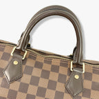 Speedy Bandoulière 30 Damier Ebene Leather Gold Hardware