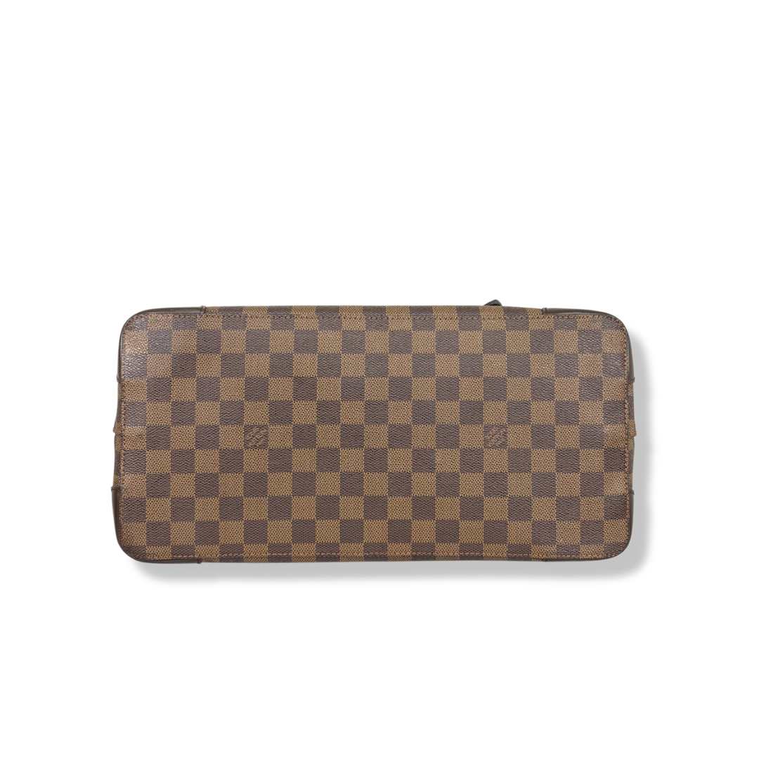 Hampstead MM Damier Ebene Leather Gold Hardware