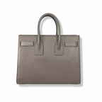 Sac De Jour Grey Grained Calfskin Leather
