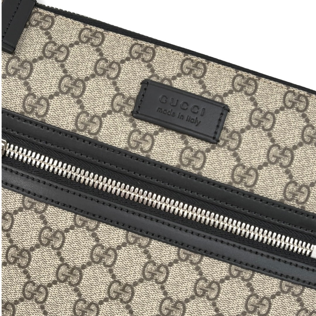 Messenger Bag GG Supreme Mono Silver Hardware