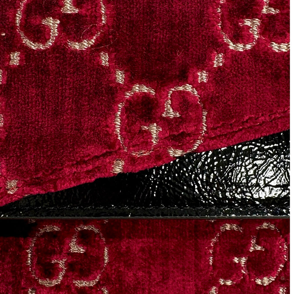 Dionysus GG Red Velvet Silver-Tone Hardware