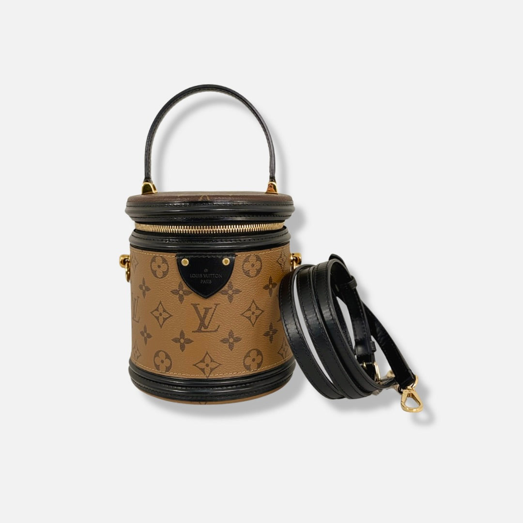 Cannes Handbag Monogram Canvas Gold Hardware
