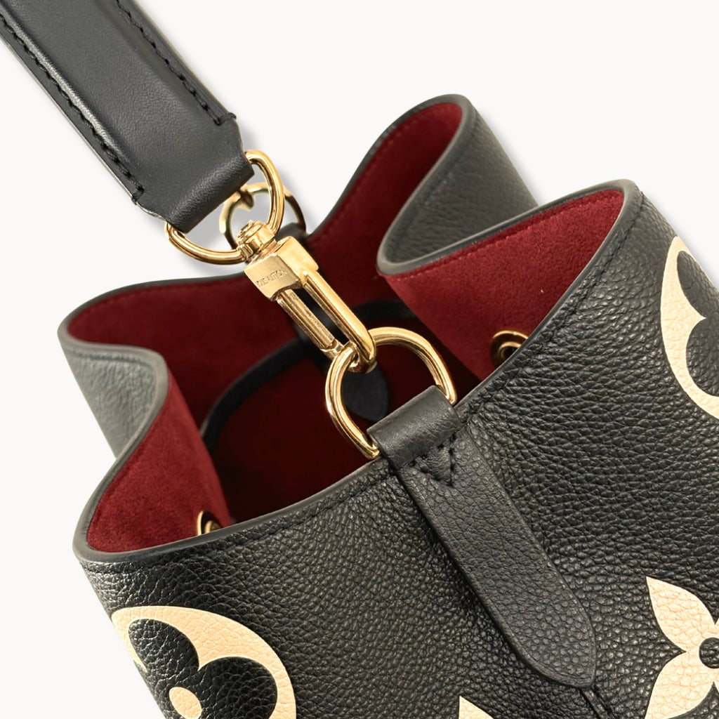 NéoNoé MM Bucket Bag Bicolor Monogram Empreinte Leather