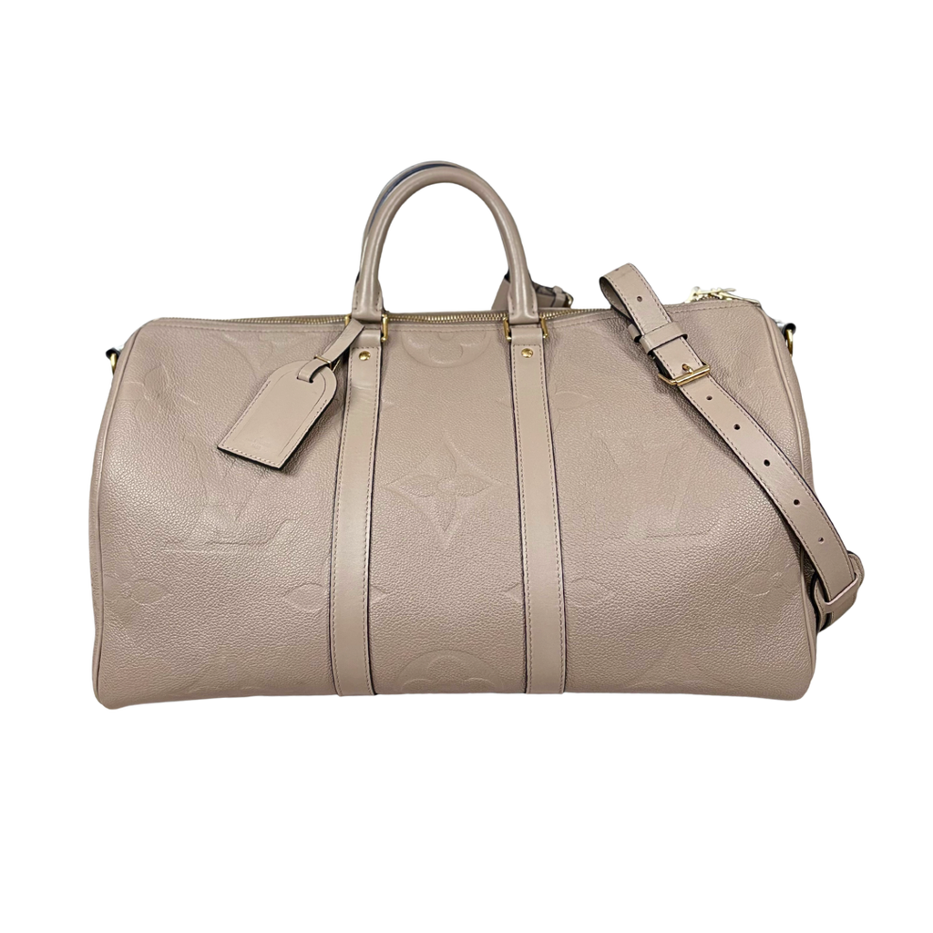 Keepall 45 Beige Monogram Empreinte Gold Hardware