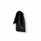Classic Double Flap Jumbo Black Caviar Gold Hardware Series 22