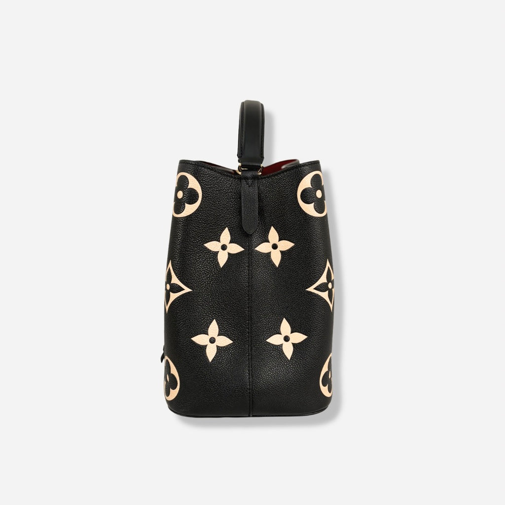 NéoNoé MM Bucket Bag Bicolor Monogram Empreinte Leather