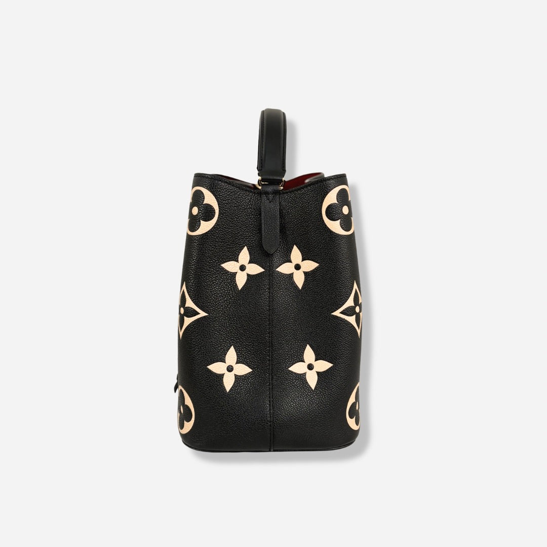 NéoNoé MM Bucket Bag Bicolor Monogram Empreinte Leather