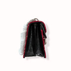Dionysus GG Red Velvet Silver-Tone Hardware