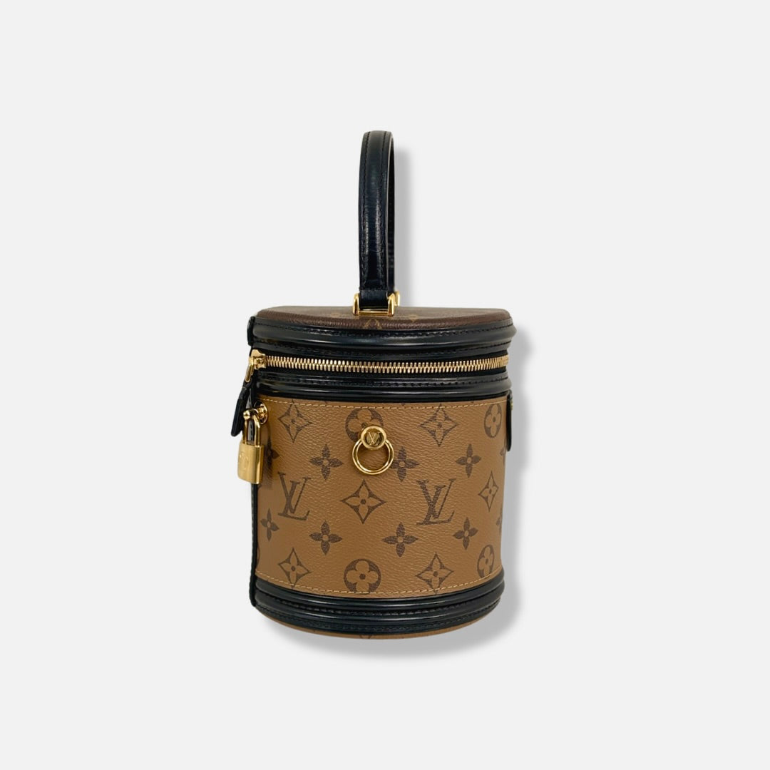 Cannes Handbag Monogram Canvas Gold Hardware