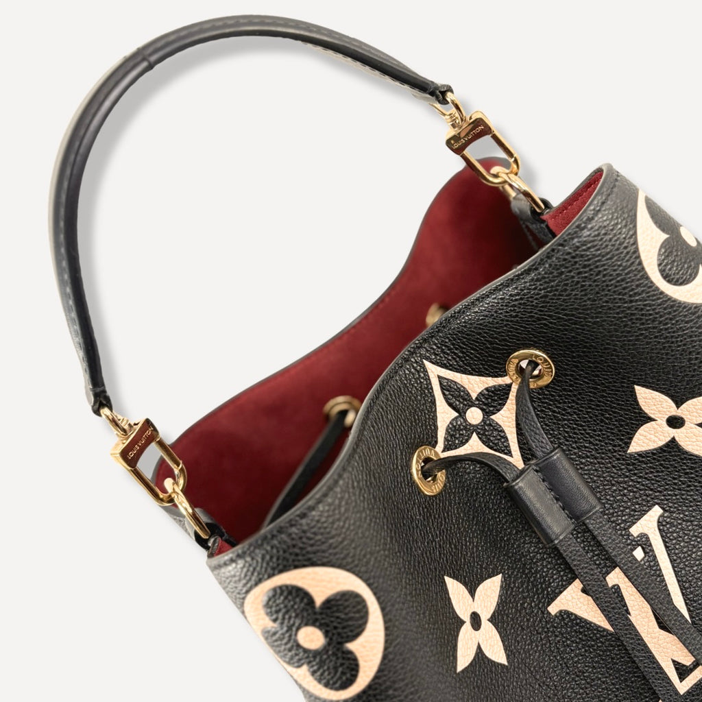 NéoNoé MM Bucket Bag Bicolor Monogram Empreinte Leather