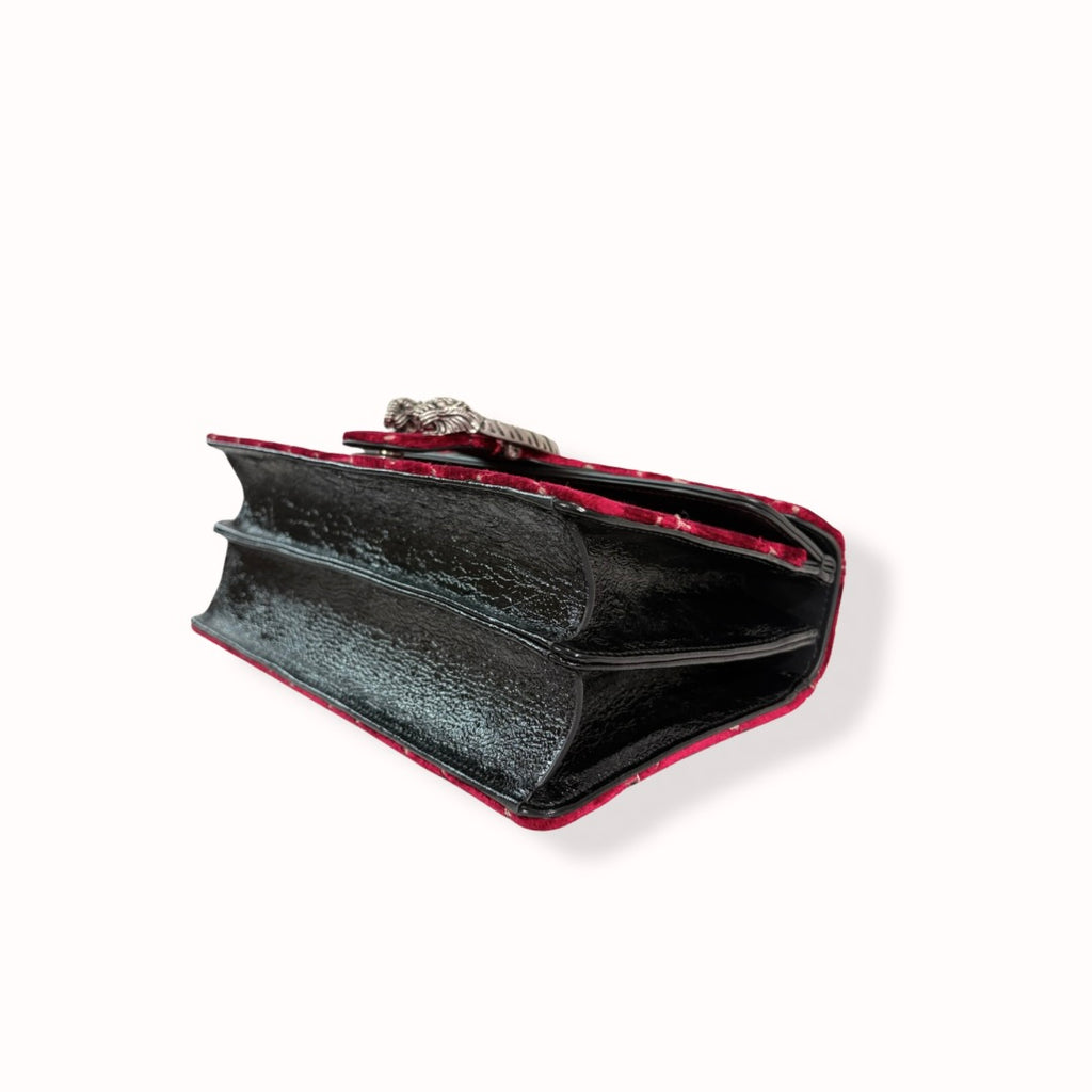 Dionysus GG Red Velvet Silver-Tone Hardware