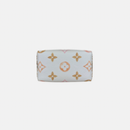 Speedy Bandouliere 25 Cream White Monogram Coated Canvas Gold Hardware
