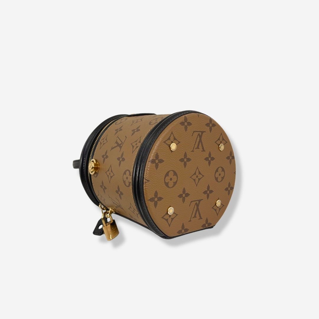 Cannes Handbag Monogram Canvas Gold Hardware
