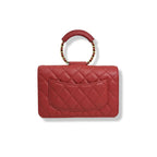 Classique Maxi Flap Wallet On Chain Limited Caviar Red Gold Hardware Series 29