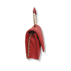 Classique Maxi Flap Wallet On Chain Limited Caviar Red Gold Hardware Series 29