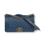 Boy Old Medium Navy Blue Caviar Series 25