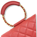 Classique Maxi Flap Wallet On Chain Limited Caviar Red Gold Hardware Series 29