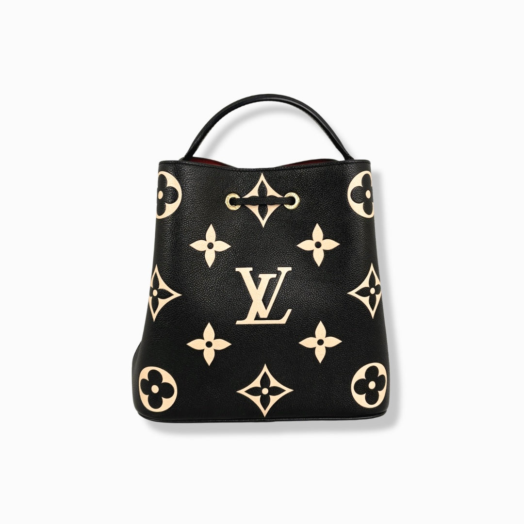 NéoNoé MM Bucket Bag Bicolor Monogram Empreinte Leather