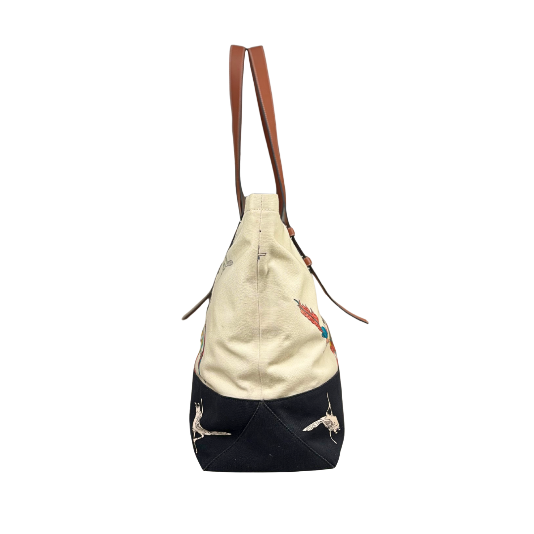 Paula's Ibiza Parrots Canvas Silver Hardware
