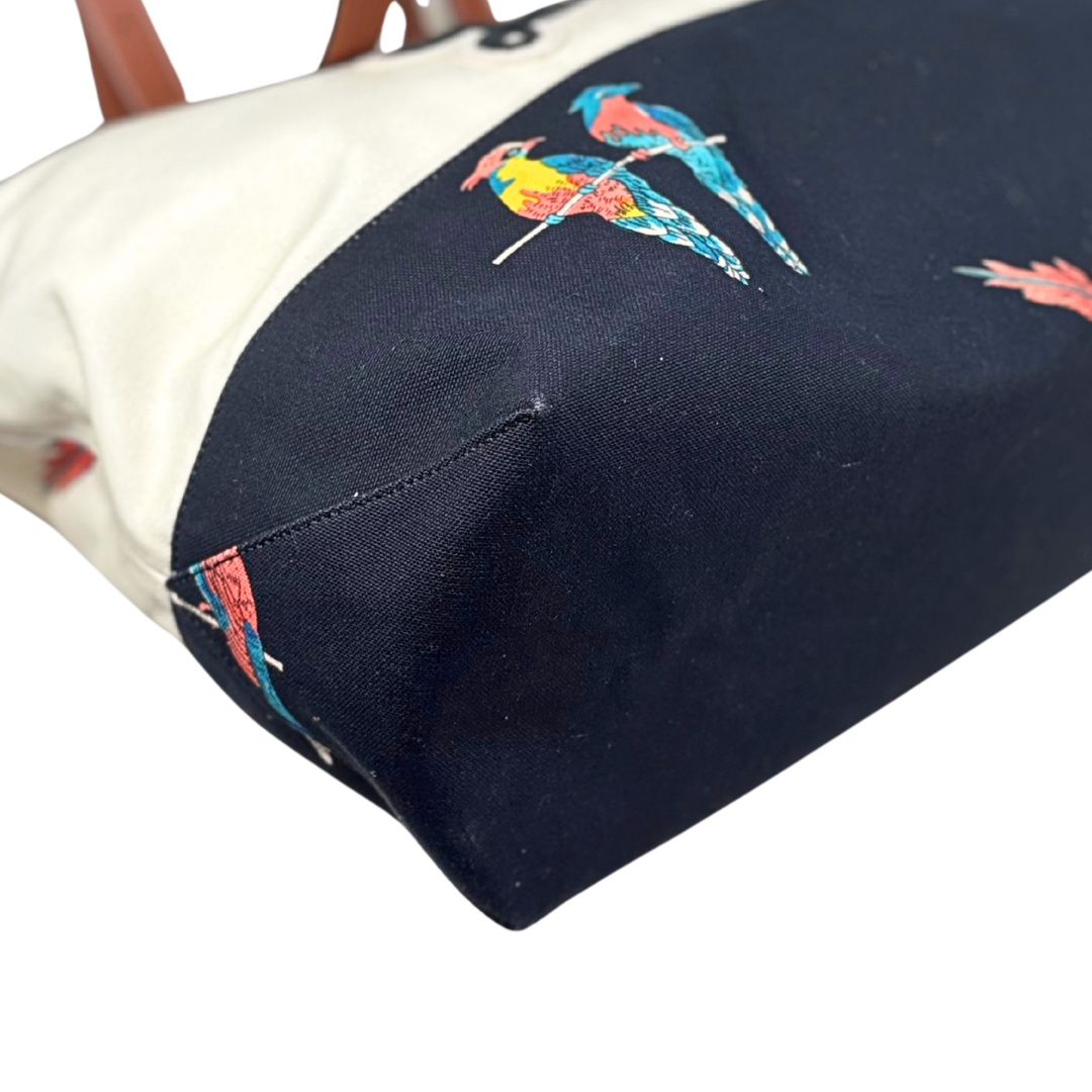 Paula's Ibiza Parrots Canvas Silver Hardware