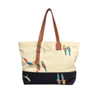 Paula's Ibiza Parrots Canvas Silver Hardware