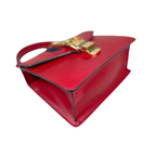 Sylvie Mini Red Cherry Line Gold Hardware