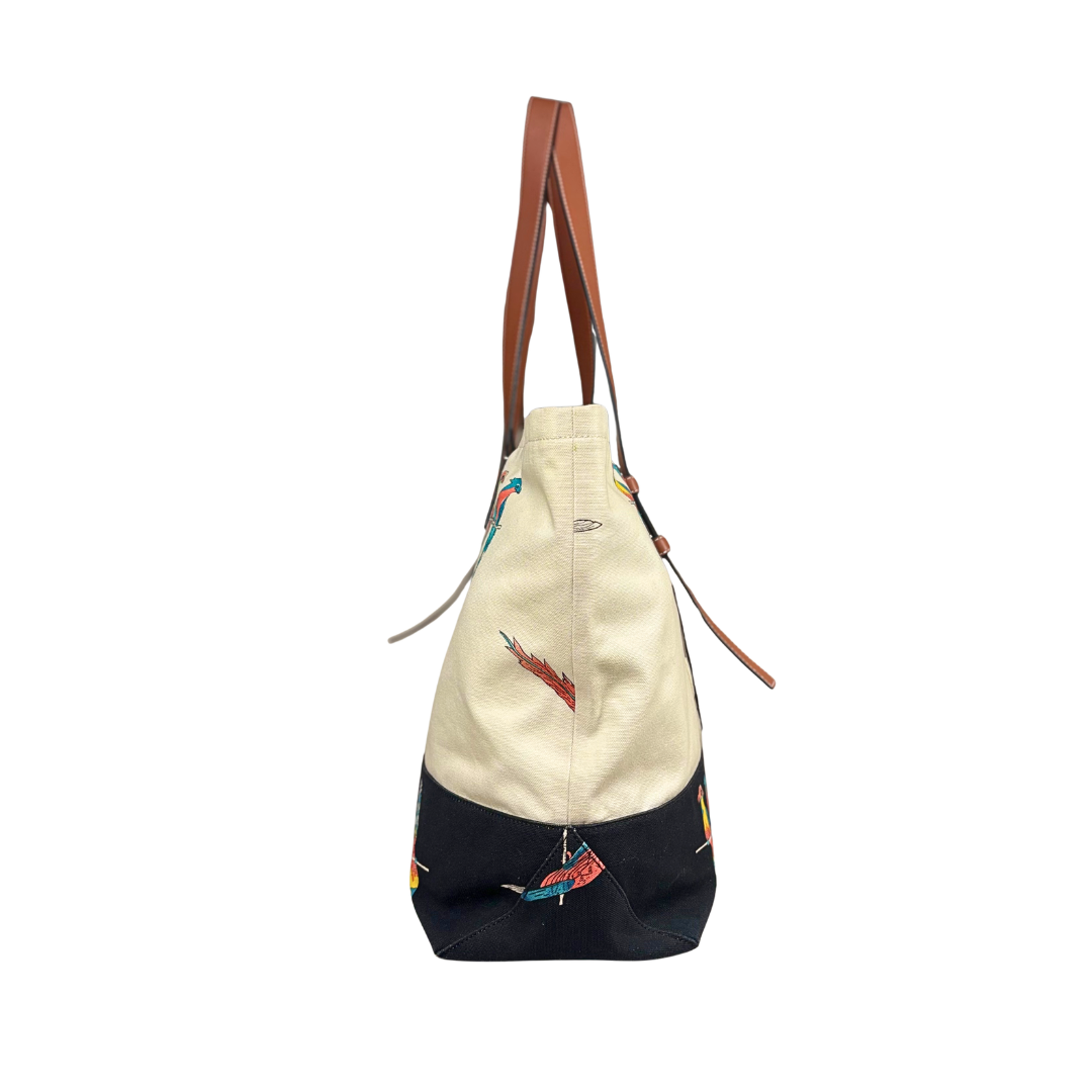 Paula's Ibiza Parrots Canvas Silver Hardware