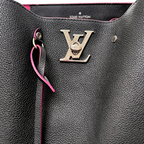 Lock Me Bucket Bag Black/Pink Silver Hardware