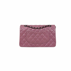Classic Double Flap Medium Old Rose Silver-Tone Hardware Series 21