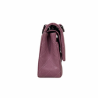 Classic Double Flap Medium Old Rose Silver-Tone Hardware Series 21