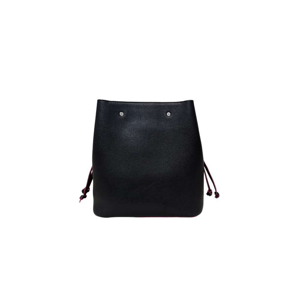 Lock Me Bucket Bag Black/Pink Silver Hardware