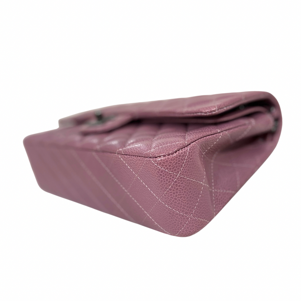 Classic Double Flap Medium Old Rose Silver-Tone Hardware Series 21