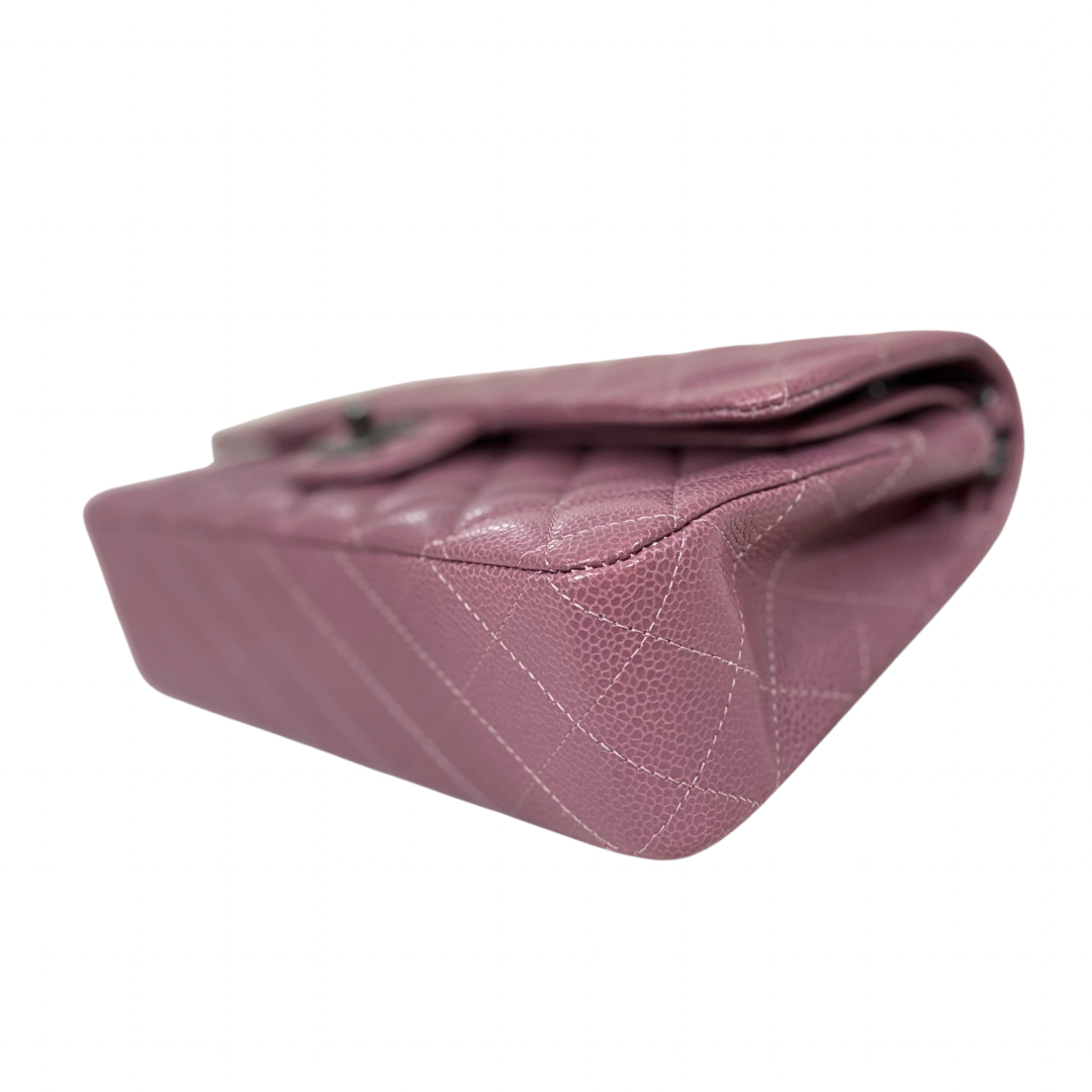 Classic Double Flap Medium Old Rose Silver-Tone Hardware Series 21