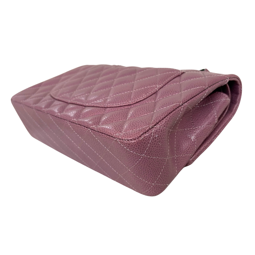 Classic Double Flap Medium Old Rose Silver-Tone Hardware Series 21