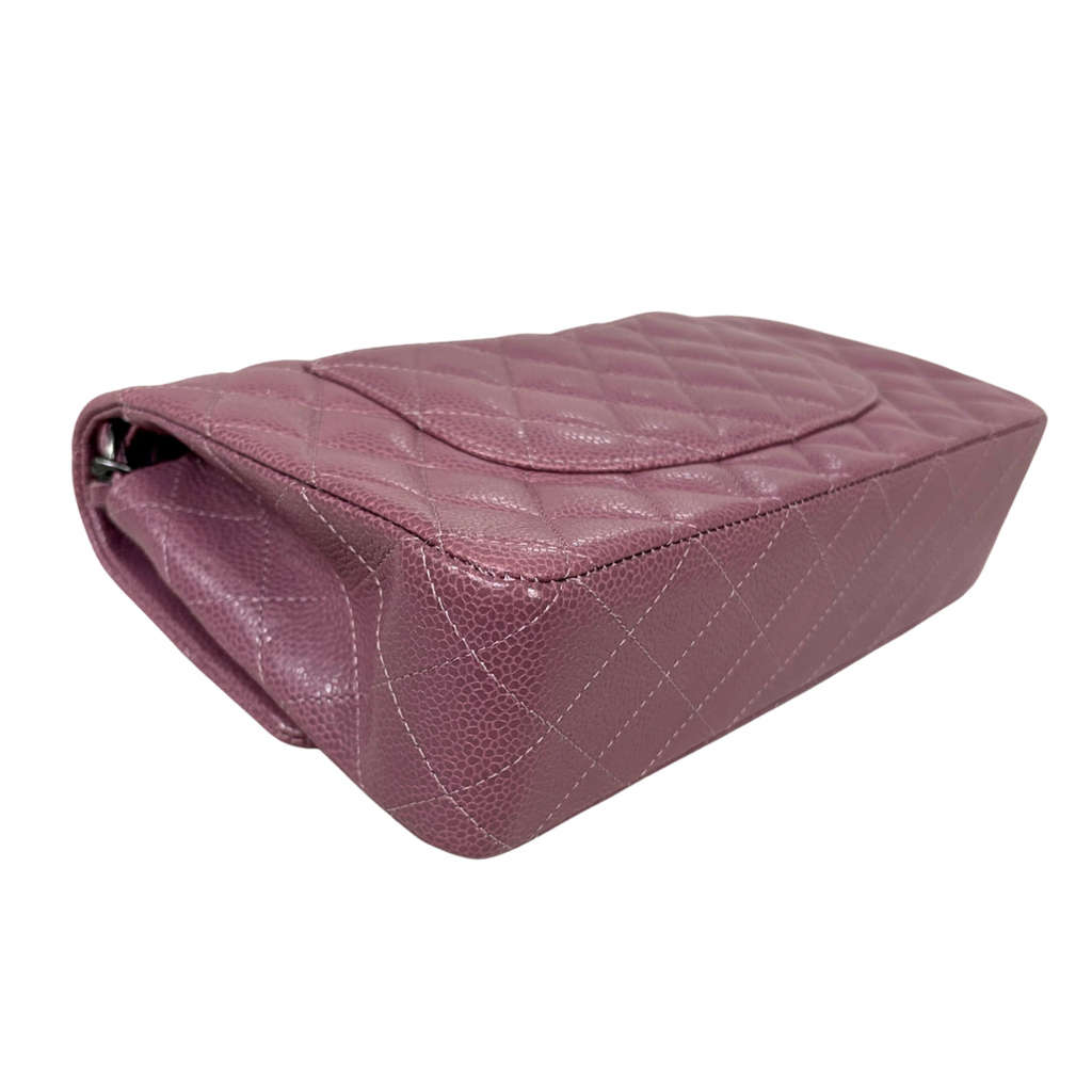 Classic Double Flap Medium Old Rose Silver-Tone Hardware Series 21
