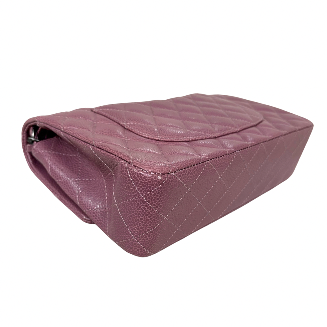 Classic Double Flap Medium Old Rose Silver-Tone Hardware Series 21