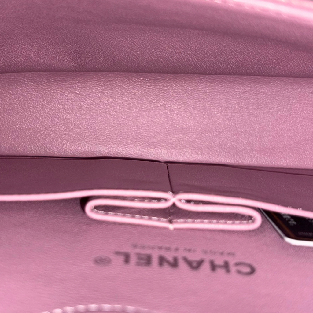 Classic Double Flap Medium Old Rose Silver-Tone Hardware Series 21